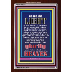 YOU ARE THE LIGHT OF THE WORLD   Bible Scriptures on Forgiveness Frame   (GWARISE144)   "25x33"