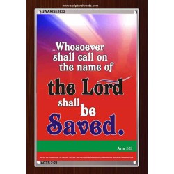 WHOSOEVER SHALL CALL   Inspiration Wall Art Frame   (GWARISE1632)   "25x33"