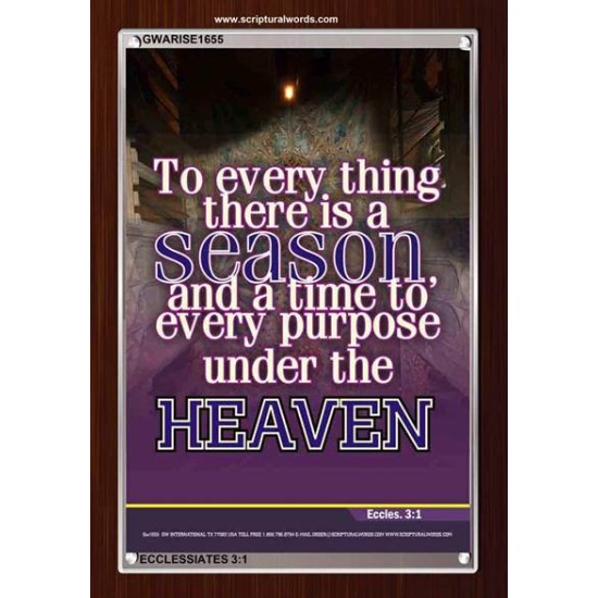 THERE IS A SEASON   Bible Verses  Picture Frame Gift   (GWARISE1655)   