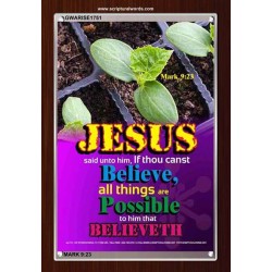 ALL THINGS ARE POSSIBLE   Modern Christian Wall Dcor Frame   (GWARISE1751)   