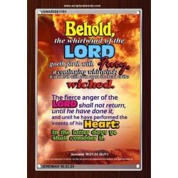 THE WHIRLWIND OF THE LORD   Bible Verses Wall Art Acrylic Glass Frame   (GWARISE1781)   