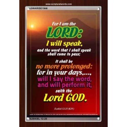 WILL PERFORM IT   Scripture Wall Art   (GWARISE1946)   "25x33"