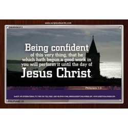 BE CONFIDENT IN JESUS CHRIST   Wall Dcor   (GWARISE273)   