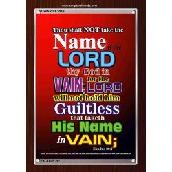 THE NAME OF THE LORD   Framed Scripture Art   (GWARISE3048)   