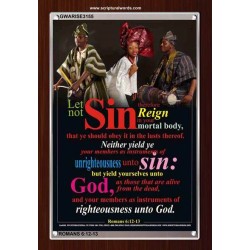 YIELD YOURSELVES UNTO GOD   Bible Scriptures on Love Acrylic Glass Frame   (GWARISE3155)   "25x33"