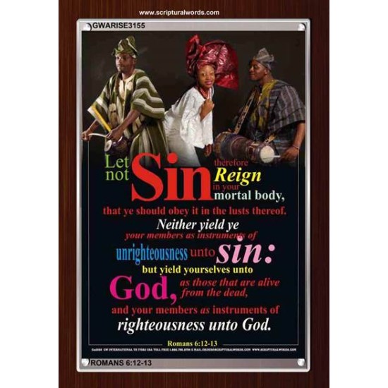 YIELD YOURSELVES UNTO GOD   Bible Scriptures on Love Acrylic Glass Frame   (GWARISE3155)   