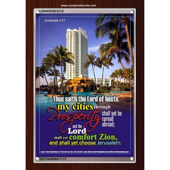 THE LORD SHALL YET COMFORT ZION   Scriptural Wall Art   (GWARISE3215)   