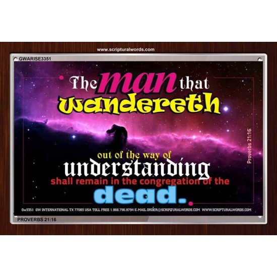 UNDERSTANDING   Inspirational Bible Verse Framed   (GWARISE3351)   