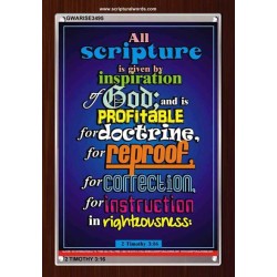 ALL SCRIPTURE   Christian Quote Frame   (GWARISE3495)   