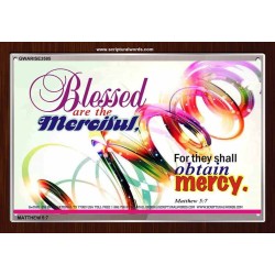 BLESSED ARE THE MERCIFUL   Bible Verses Frame Online   (GWARISE3585)   