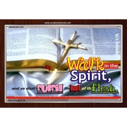 WALK IN THE SPIRIT   Framed Bible Verse   (GWARISE3720)   "33x25"