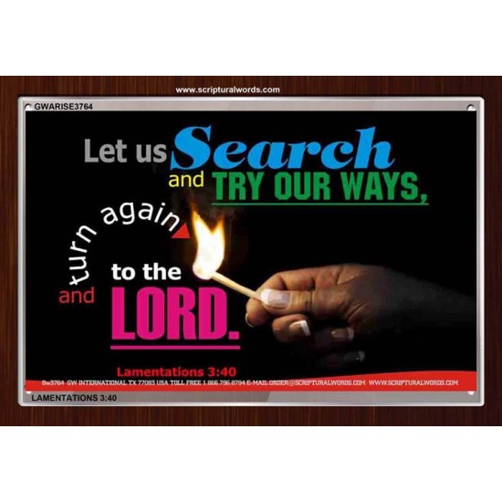 TRY OUR WAYS   Bible Verses Frames Online   (GWARISE3764)   