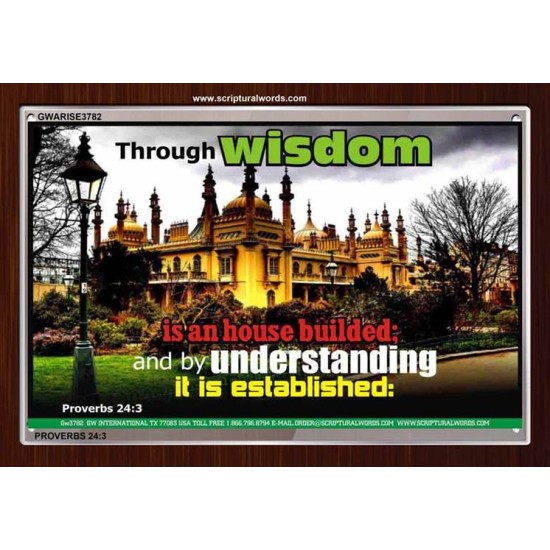 WISDOM AND UNDERSTANDING   Scripture Wall Art   (GWARISE3782)   