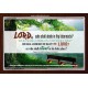 WHO SHALL ABIDE IN THY TABERNACLE   Decoration Wall Art   (GWARISE4049)   