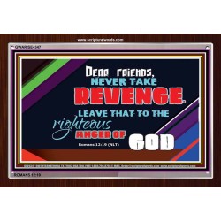 VENGEANCE BELONGS TO GOD   Frame Scriptures Dcor   (GWARISE4347)   "33x25"