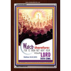 WATCH THEREFORE   Bible Verse Wall Art Frame   (GWARISE4665)   "25x33"