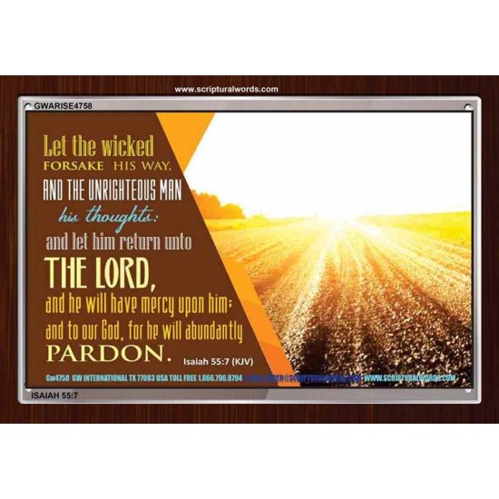 WICKEDNESS   Contemporary Christian Wall Art   (GWARISE4758)   