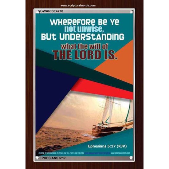 THE WILL OF THE LORD   Custom Framed Bible Verse   (GWARISE4778)   