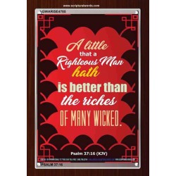 A RIGHTEOUS MAN   Bible Verses  Picture Frame Gift   (GWARISE4785)   "25x33"