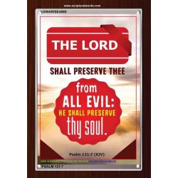 THE LORD SHALL PRESERVE THEE   Christian Wall Dcor   (GWARISE4869)   