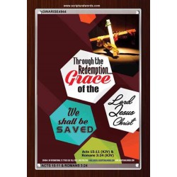 WE SHALL BE SAVED   Inspiration Wall Art Frame   (GWARISE4944)   "25x33"