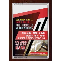THERE IS NO GOD WITH ME   Bible Verses Frame for Home Online   (GWARISE4988)   