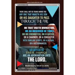 ABOMINATION UNTO THE LORD   Scriptures Wall Art   (GWARISE5190)   