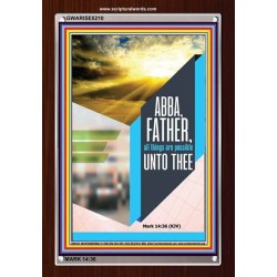 ABBA FATHER   Encouraging Bible Verse Framed   (GWARISE5210)   