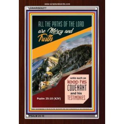 THE PATHS OF THE LORD   Framed Religious Wall Art Acrylic Glass   (GWARISE5277)   