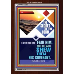 THE SECRET OF THE LORD   Scripture Art Wooden Frame   (GWARISE5280)   
