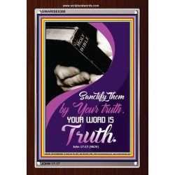YOUR WORD IS TRUTH   Bible Verses Framed for Home   (GWARISE5388)   "25x33"