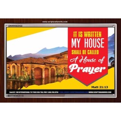 A HOUSE OF PRAYER   Scripture Art Prints   (GWARISE5422)   