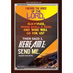 THE VOICE OF THE LORD   Scripture Wooden Frame   (GWARISE5440)   