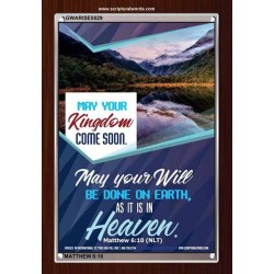 YOUR WILL BE DONE ON EARTH   Contemporary Christian Wall Art Frame   (GWARISE5529)   "25x33"