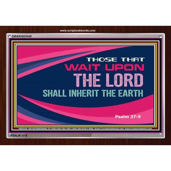 WAIT UPON THE LORD   Business Motivation Art   (GWARISE5545)   