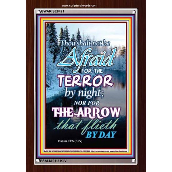 THE TERROR BY NIGHT   Printable Bible Verse to Framed   (GWARISE6421)   