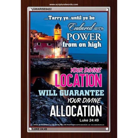 YOU DIVINE LOCATION   Printable Bible Verses to Framed   (GWARISE6422)   