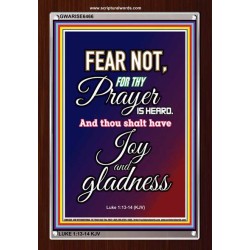 THY PRAYER IS HEARD   Scripture Wood Framed Signs   (GWARISE6466)   