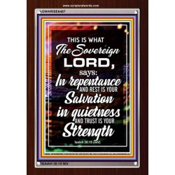 THE SOVEREIGN LORD   Contemporary Christian Wall Art   (GWARISE6487)   