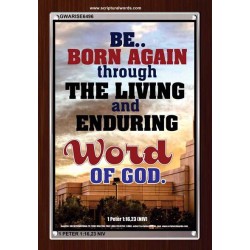 BE BORN AGAIN   Bible Verses Poster   (GWARISE6496)   "25x33"