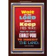 WAIT ON THE LORD   Bible Verses Wall Art Acrylic Glass Frame   (GWARISE6535)   