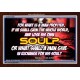 WHAT SHALL A MAN GIVE FOR HIS SOUL   Framed Guest Room Wall Decoration   (GWARISE6584)   