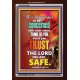 TRUST ONLY IN THE LORD   Framed Restroom Wall Decoration   (GWARISE6606)   