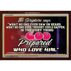 WHAT GOD HAS PREPARED FOR US   Wall Dcor   (GWARISE6642)   
