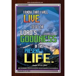 THE LORD'S GOODNESS   Framed Bible Verses   (GWARISE6665)   