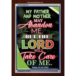 THE LORD WILL TAKE CARE OF ME   Framed Bible Verse Online   (GWARISE6703)   