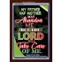 THE LORD WILL TAKE CARE OF ME   Framed Bible Verse Online   (GWARISE6703)   "25x33"