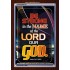 THE LORD OUR GOD   Bible Verses Frame Online   (GWARISE6709)   "25x33"