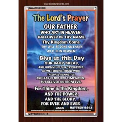 THE LORDS PRAYER   Inspirational Wall Art Poster   (GWARISE6908)   