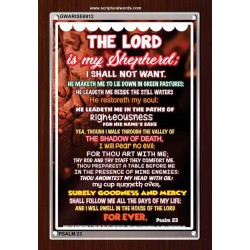 THE LORD IS MY SHEPHERD   Christian Artwork Acrylic Glass Frame   (GWARISE6912)   